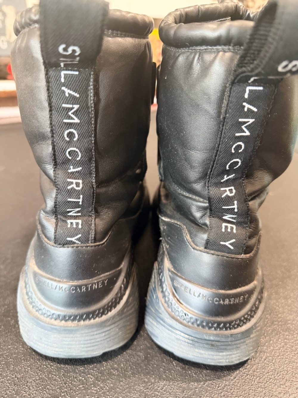 Stella McCartney Black Eclypse Sneaker Snow Boots. Pre Owned & Loved. Size 38. - Picture 6 of 17